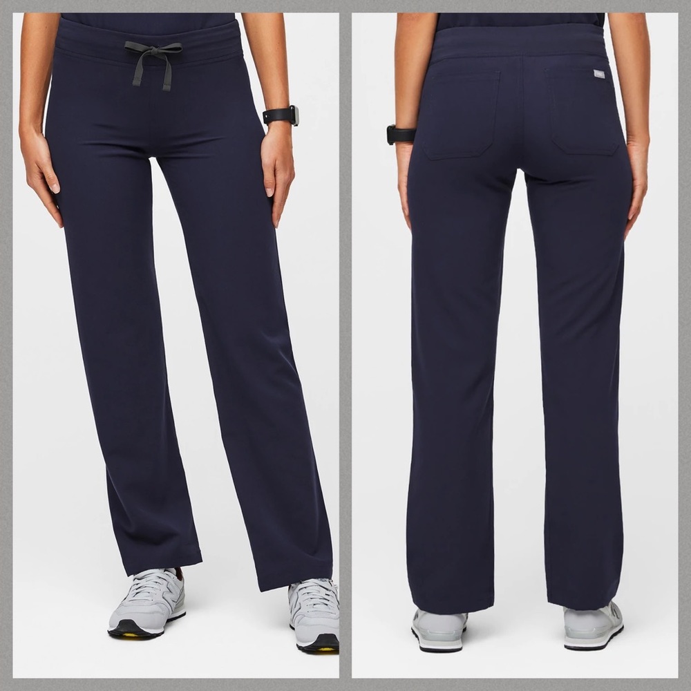 NWT Figs Size XL Petite Livingston Basic Scrub Pants in Navy